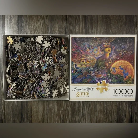 Titania Josephine Wall Buffalo Glitter 1000 Piece Jigsaw Puzzle 🧩 - Picture 2 of 3